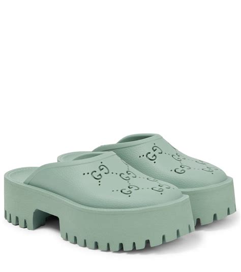 gucci clogs green